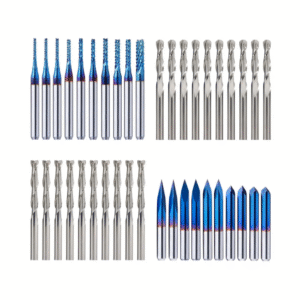 FoxAlien Router Bits Kit Essential 3.175mm 1/8" 40pcs